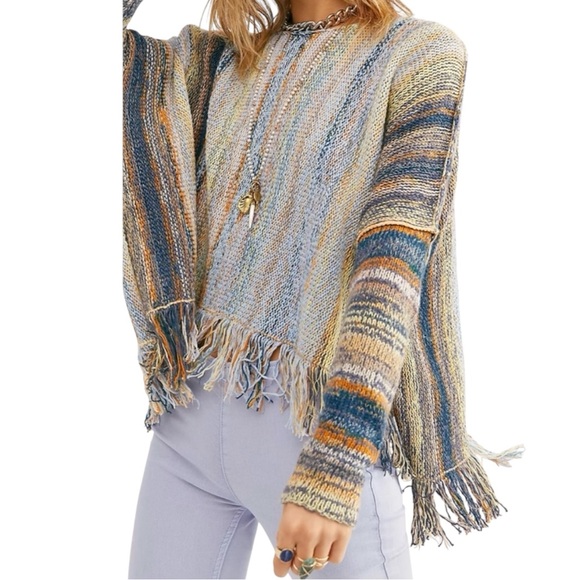 Free People Sweaters - Free People Radiate Pullover Fringe Sweater